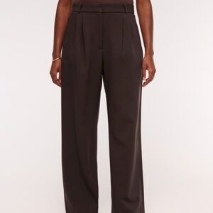 Abercrombie & Fitch Dark Brown Women's Trousers